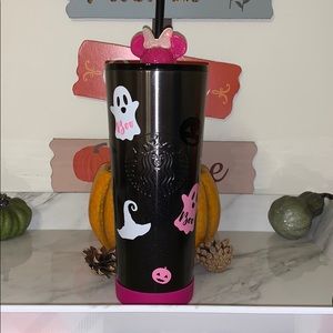 {SOLD) Starbucks pink spooky tumbler